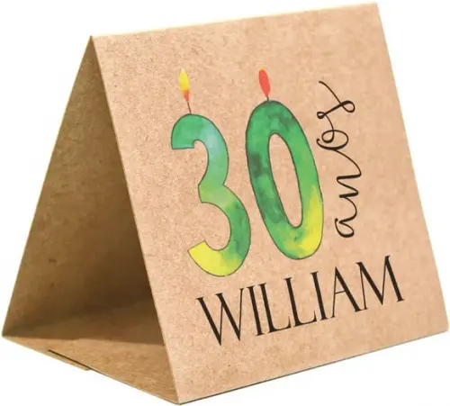Prisma / Marcador de mesa personalizado festas