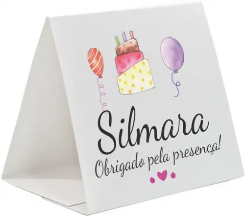 Prisma / Marcador de mesa personalizado festas