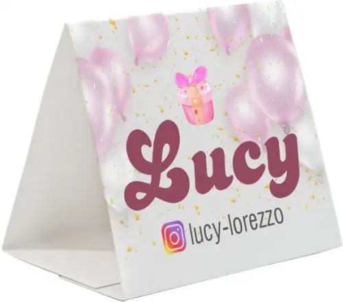 Prisma / Marcador de mesa personalizado festas