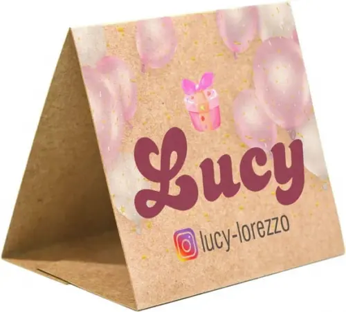 Prisma / Marcador de mesa personalizado festas