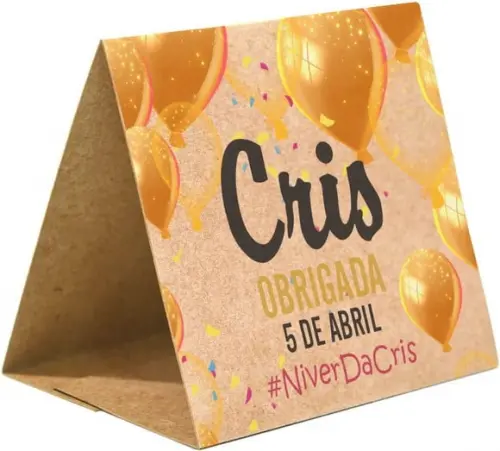 Prisma / Marcador de mesa personalizado festas