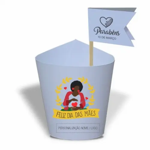 Rótulo Mini Suculenta Dia das Mães, Personalizado. Mod.05