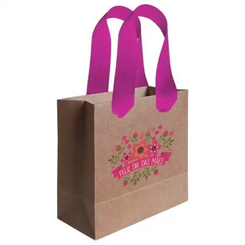 Sacolinha com Alça, Dia das Mães, Personalizada. Mod.08.