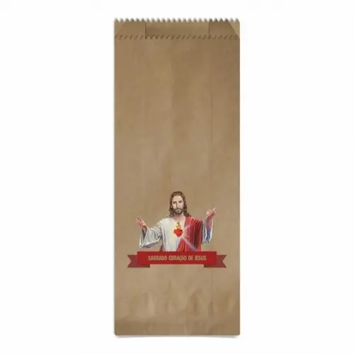 Sagrado Coração de Jesus - Saquinho Kraft Simples