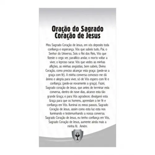 SAGRADO CORAÇÃO DE JESUS | CARTÃO DE BOLSO + MINI IMAGEM