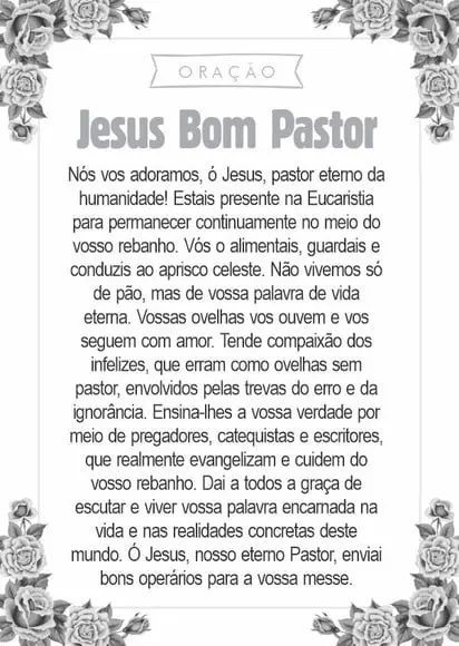 Santinho Jesus Bom Pastor. Pcte c/ 250 Unids