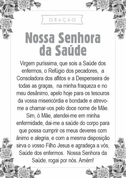 Santinho Nossa Senhora da Saúde. Pcte c/ 250 Unids