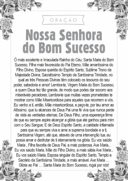 Santinho Nossa Senhora do Bom Sucesso. Pcte c/ 250 Unids