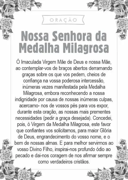 Santinho Nsra. da Medalha Milagrosa. Pcte c/ 250 Unids
