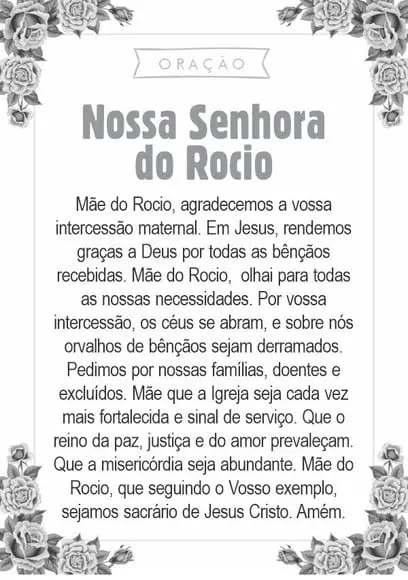 Santinho Nossa Senhora do Rocio. Pcte c/ 250 Unids