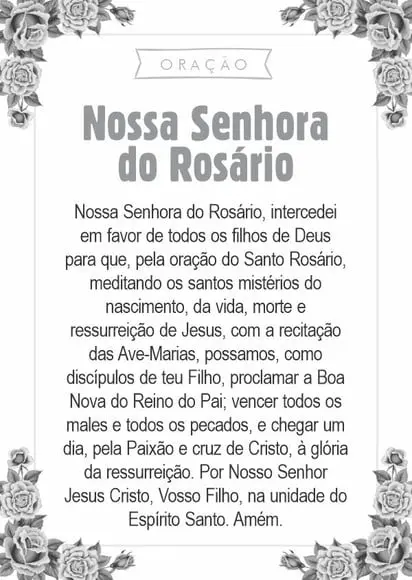 Santinho Nossa Senhora do Rosário. Pcte c/ 250 Unids