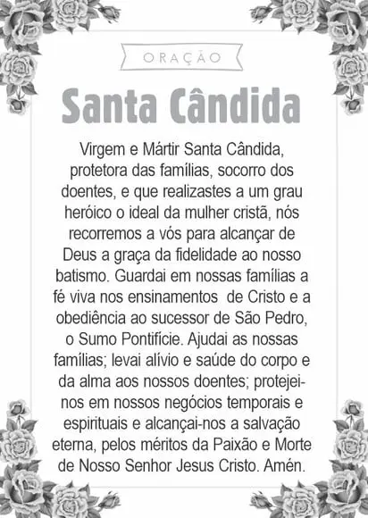 Santinho Santa Cândida. Pcte c/ 250 Unids