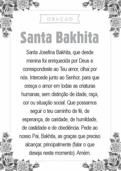 Santinho Santa Bakhita. Pcte c/ 250 Unids