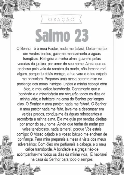 Santinho Salmo 23. Pcte c/ 250 Unids