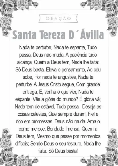 Santinho Santa Tereza D'ávilla. Pcte c/ 250 Unids