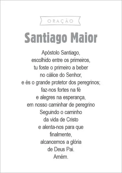 Santinho Santiago Maior. Mod2. Pcte c/ 250 Unids