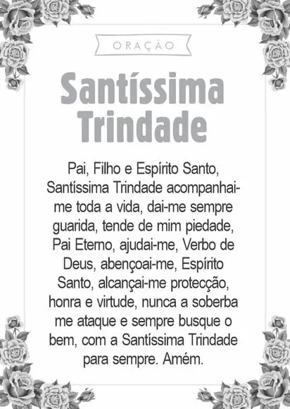 Santinho Santíssima Trindade. Pcte c/ 250 Unids