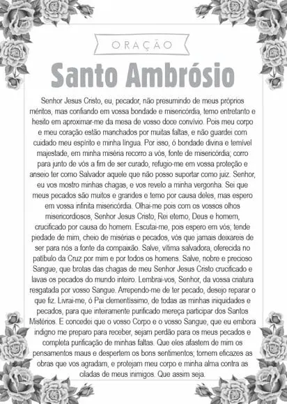Santinho Santo Ambrósio. Pcte c/ 250 Unids