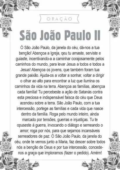 Santinho São João Paulo. Pcte c/ 250 Unids