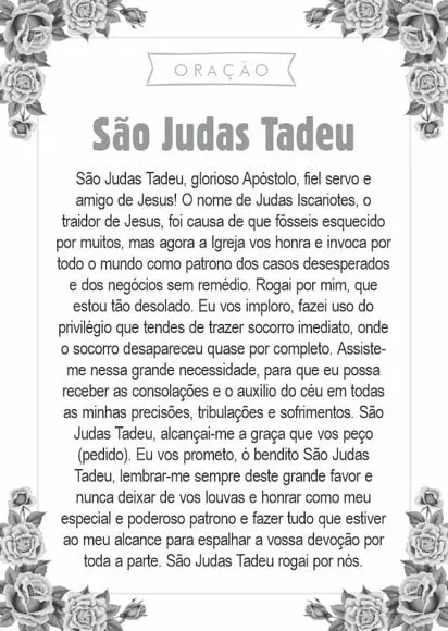 Santinho São Judas Tadeu. Pcte c/ 250 Unids