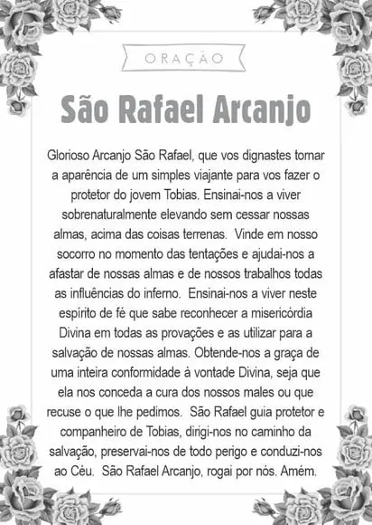 Santinho São Rafael Arcanjo. Pcte c/ 250 Unids