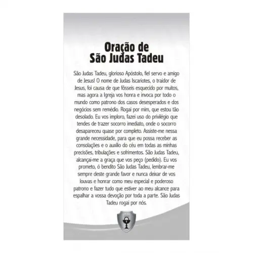 SÃO JUDAS TADEU | CARTÃO DE BOLSO + MINI IMAGEM