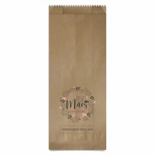 Saquinho de Papel Dia das Mães, Personalizado. Mod.07.