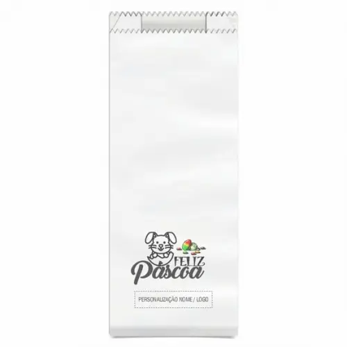 Saquinho de Papel Páscoa, Personalizado. Mod.08.