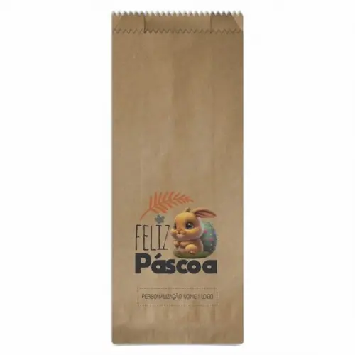 Saquinho de Papel Páscoa, Personalizado. Mod.05.
