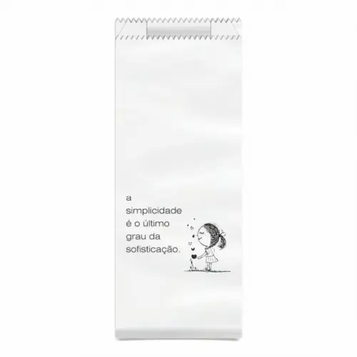 SAQUINHO KRAFT SIMPLES PERSONALIZADO - A SIMPLICIDADE...