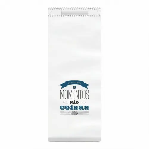 SAQUINHO KRAFT SIMPLES PERSONALIZADO - COLECIONE MOMENTOS...