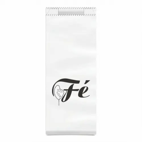 Saquinho Kraft Simples Personalizado - Fé