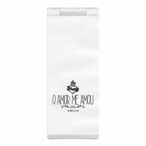Saquinho Kraft Simples Personalizado - o Amor Me Amou