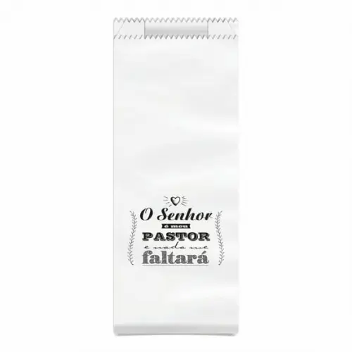Saquinho Kraft Simples Personalizado - o Senhor É Meu Pastor