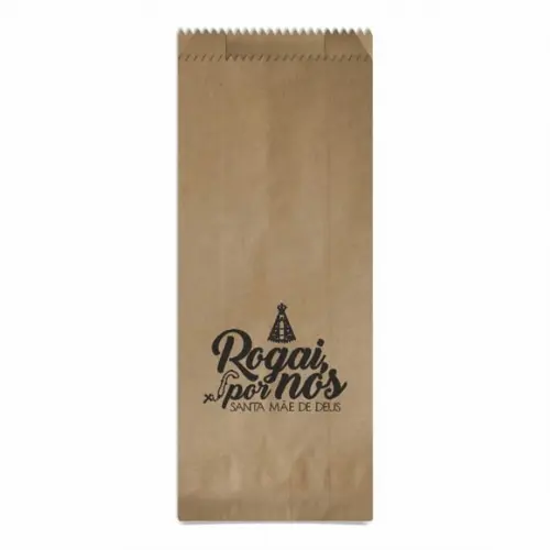 Saquinho Kraft Simples Personalizado - Rogai Por Nós...