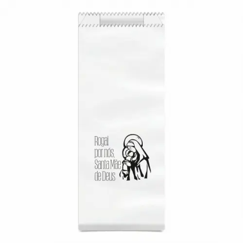Saquinho Kraft Simples Personalizado - Santa Mãe de Deus