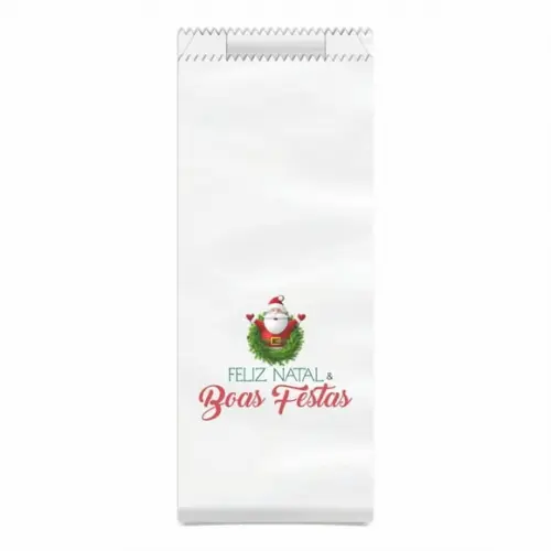 Saquinho Kraft Simples Personalizado Natal / Ano Novo