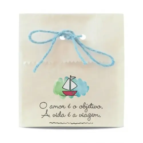 SAQUINHO PAPEL PERSONALIZADO - A VIAGEM