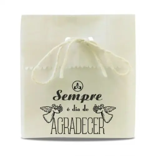 SAQUINHO PAPEL PERSONALIZADO - DIA DE AGRADECER
