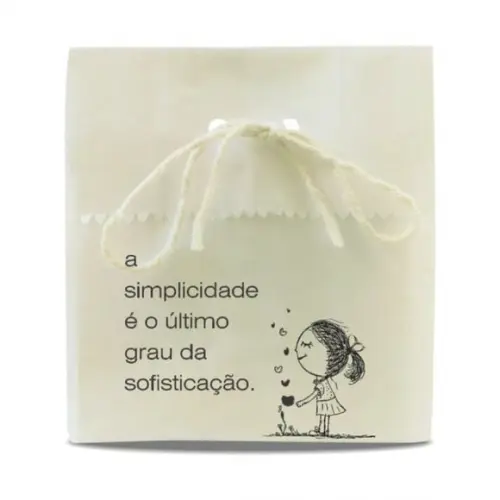 SAQUINHO PAPEL PERSONALIZADO - SIMPLICIDADE