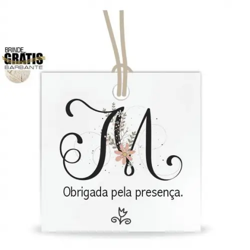 Tag aniversário quadrada