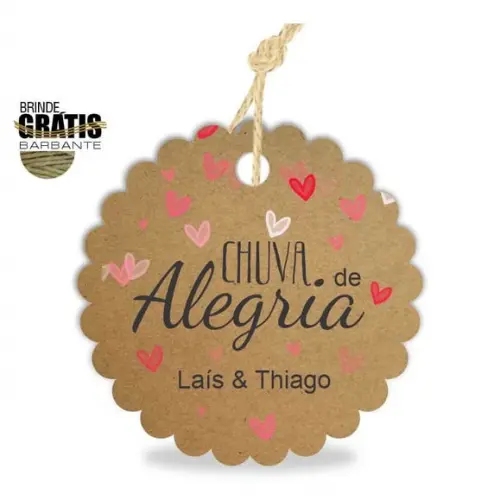 Tag casamento escalope chuva de alegria