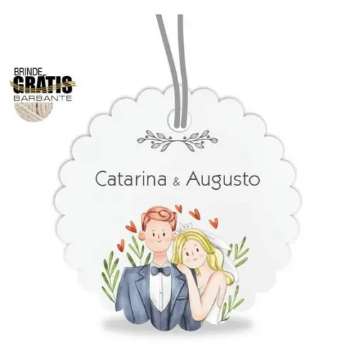 Tag casamento escalope noivinhos