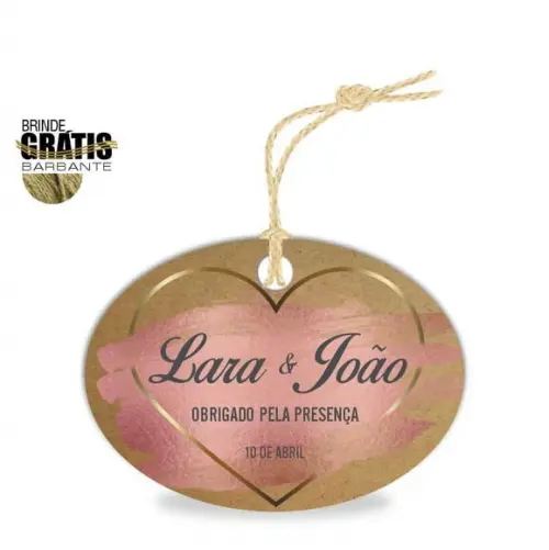 Tag casamento oval