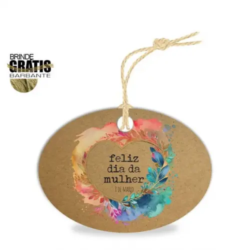 Tag Dia da Mulher Personalizada, Mod.01