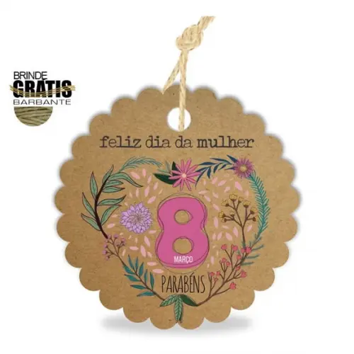 Tag Dia da Mulher Personalizada, Mod.03