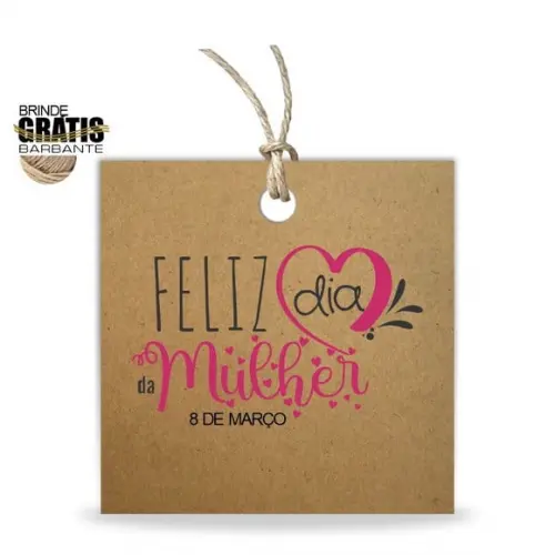 Tag Dia da Mulher Personalizada, Mod.03