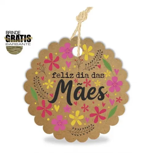 Tag Dia das Mães Personalizada, Mod.01
