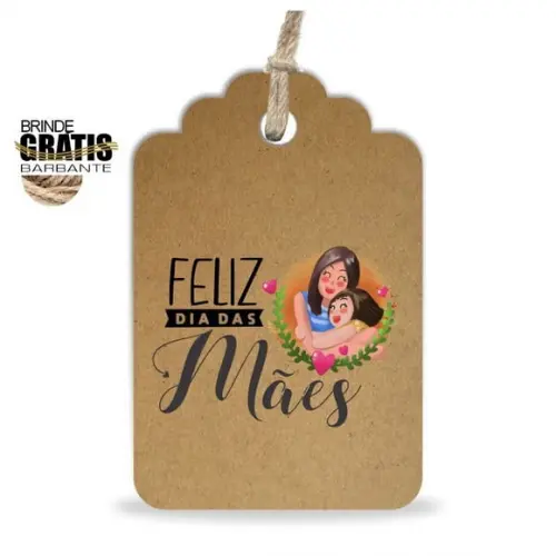 Tag Dia das Mães Personalizada, Mod.03