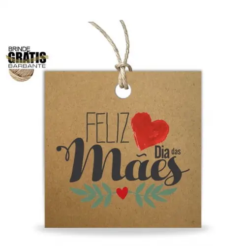 Tag Dia das Mães Personalizada, Mod.06